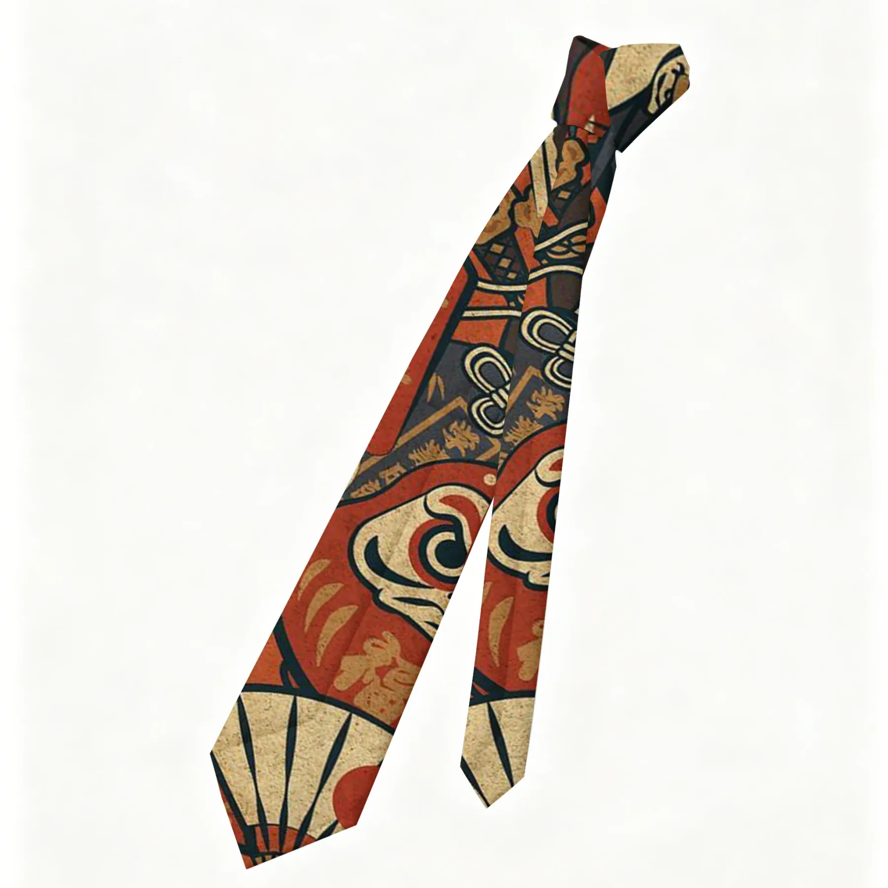 Tokyo-Tiger Japanese Traditional Elements Necktie