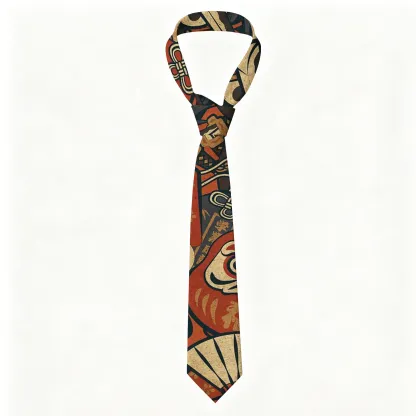 Tokyo-Tiger Japanese Traditional Elements Necktie