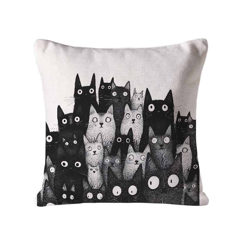 Tokyo-Tiger The Judgmental Stare Of Cats Cushion Pillow