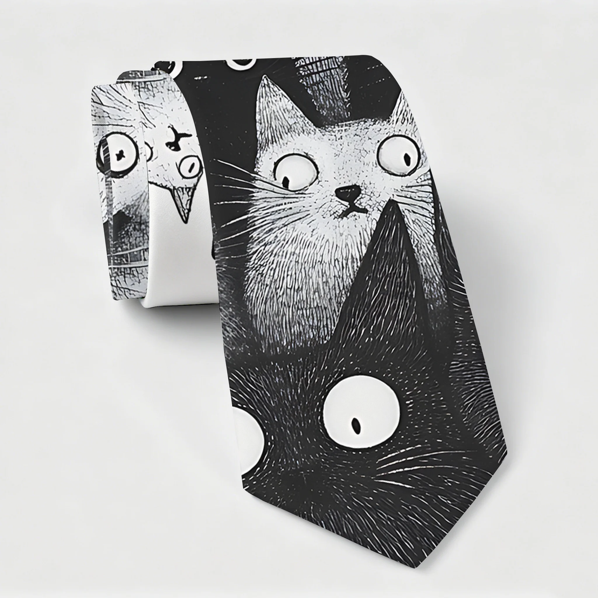 Tokyo-Tiger The Judgmental Stare Of Cats Necktie