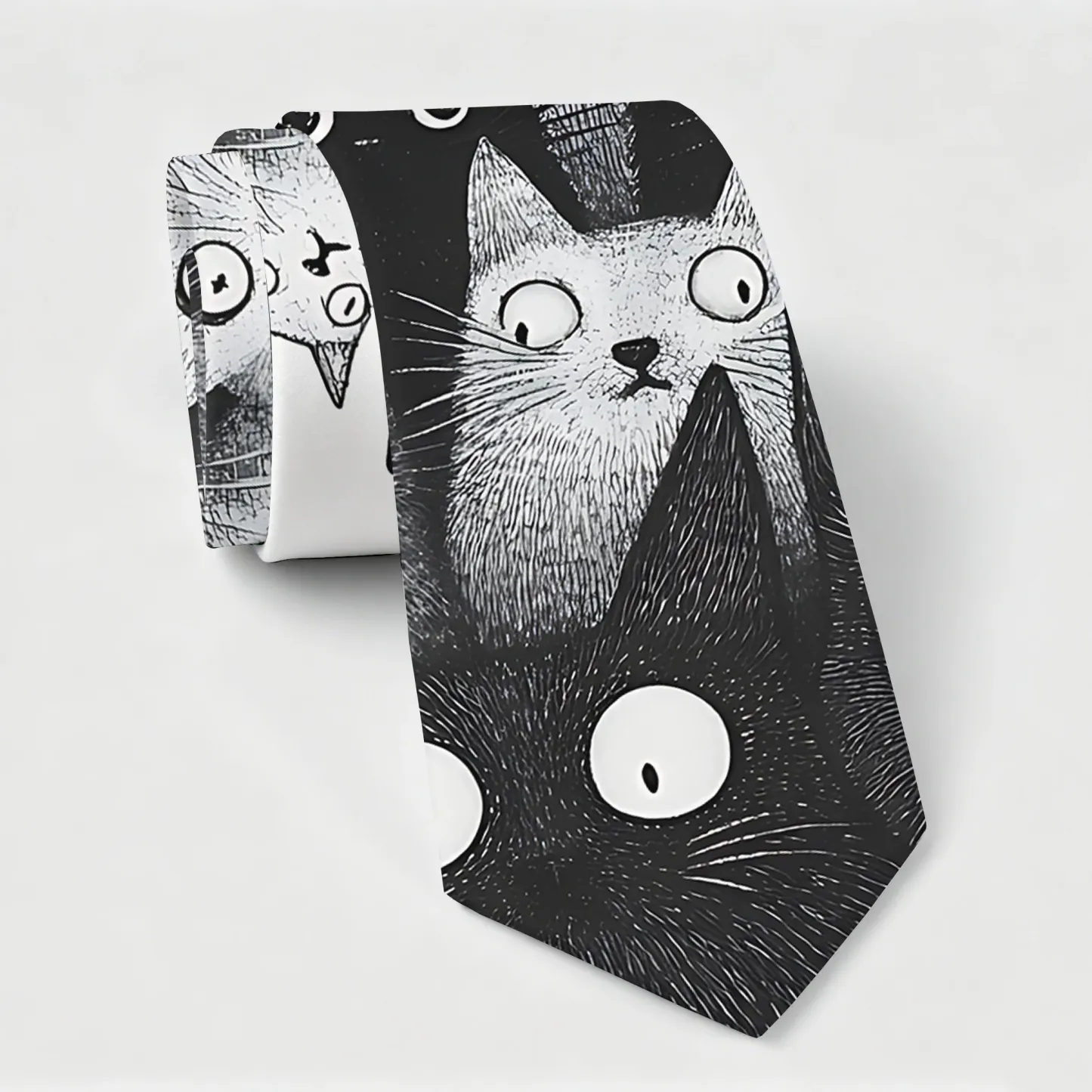 Tokyo-Tiger The Judgmental Stare Of Cats Necktie
