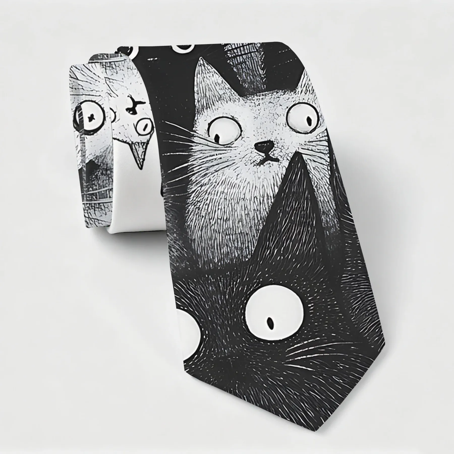 Tokyo-Tiger The Judgmental Stare Of Cats Necktie