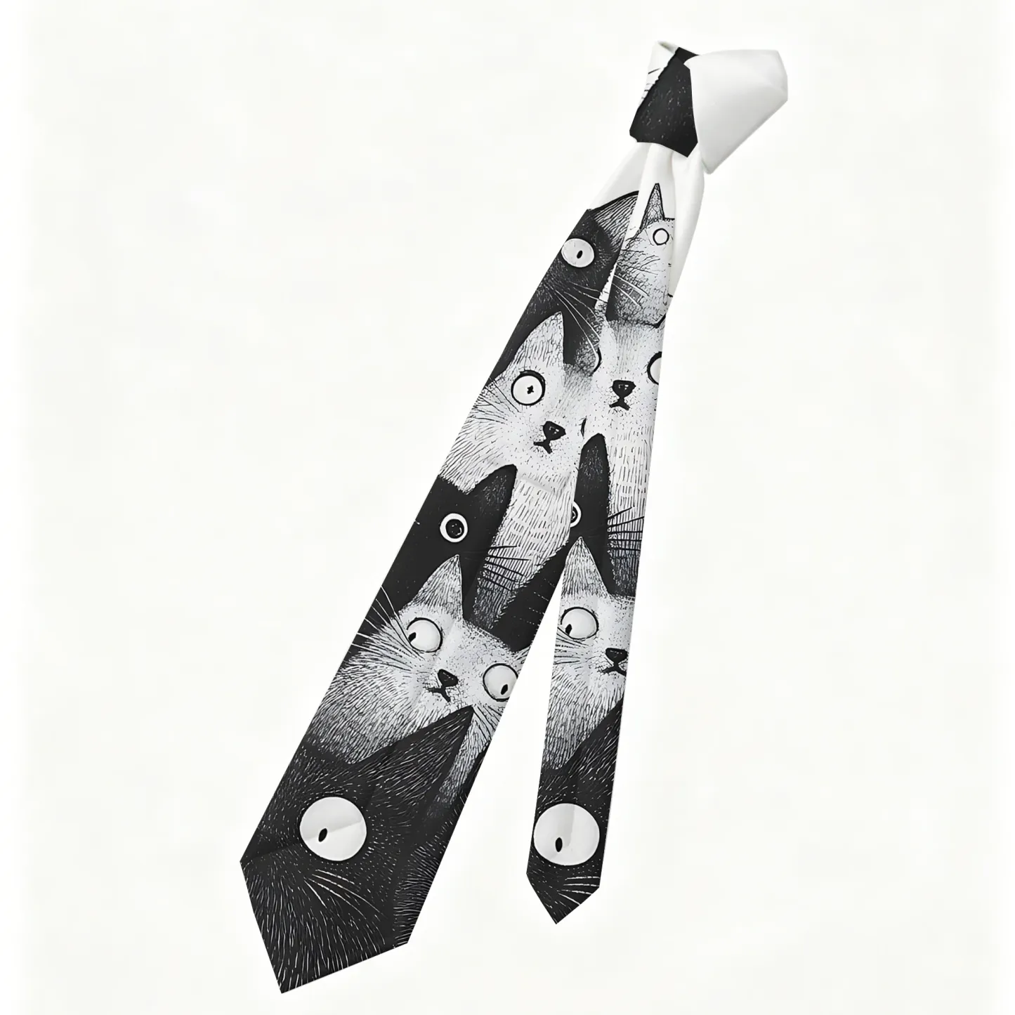 Tokyo-Tiger The Judgmental Stare Of Cats Necktie