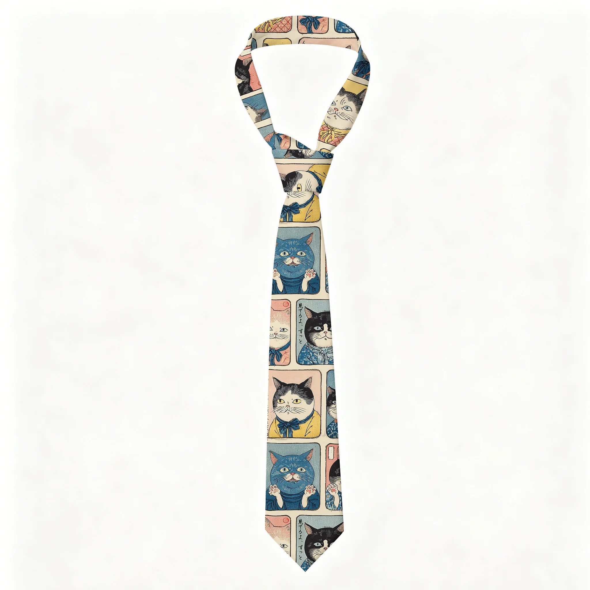 Tokyo-Tiger Many Cats Are Watching You Necktie