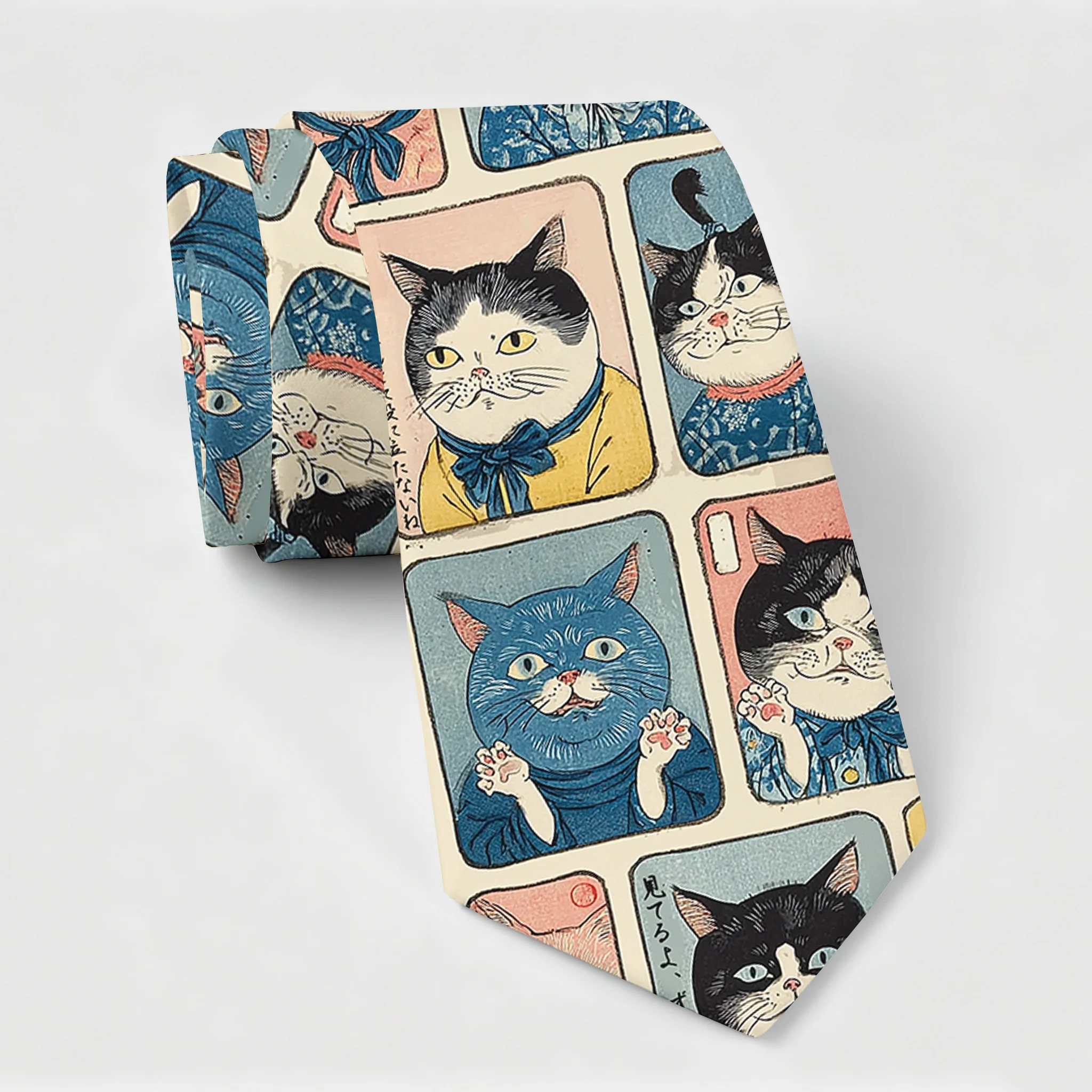 Tokyo-Tiger Many Cats Are Watching You Necktie