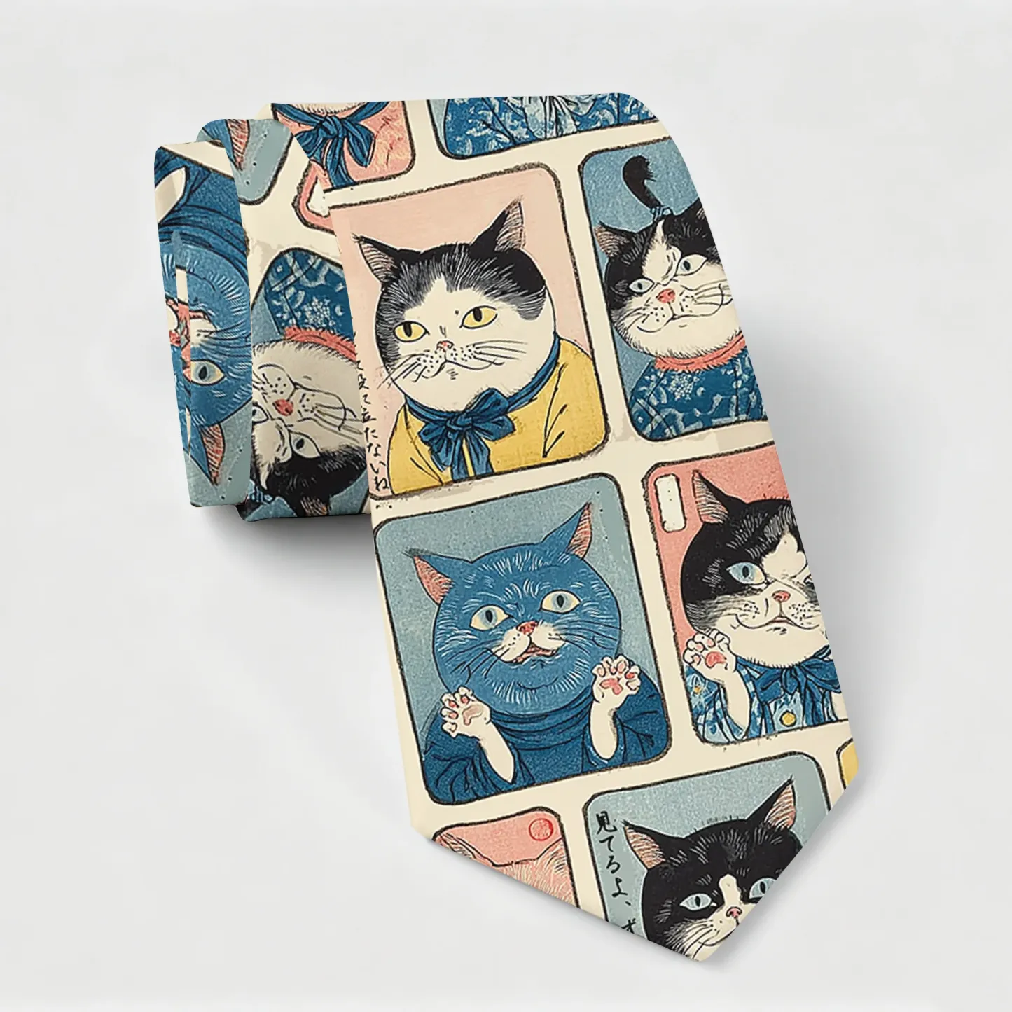 Tokyo-Tiger Many Cats Are Watching You Necktie
