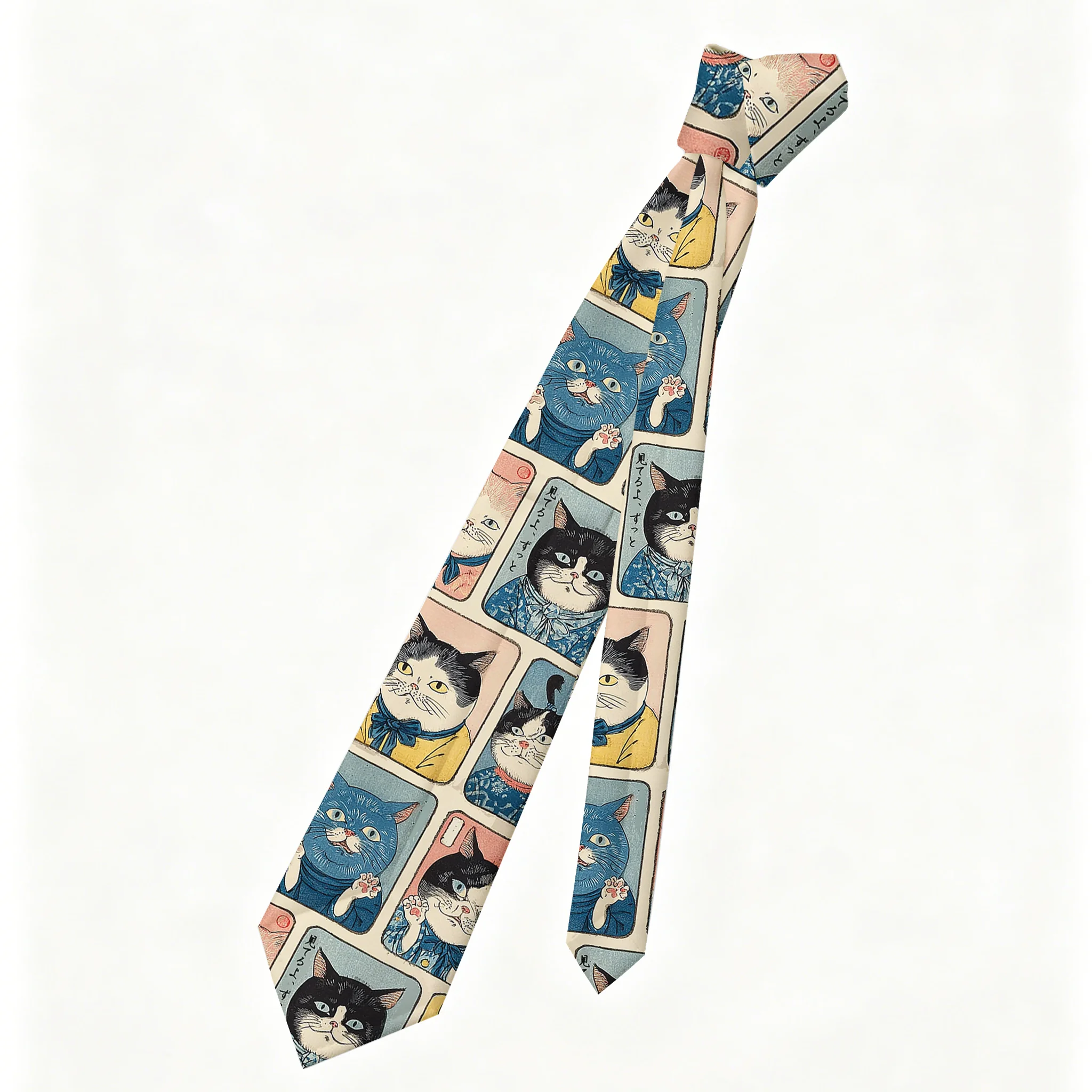 Tokyo-Tiger Many Cats Are Watching You Necktie