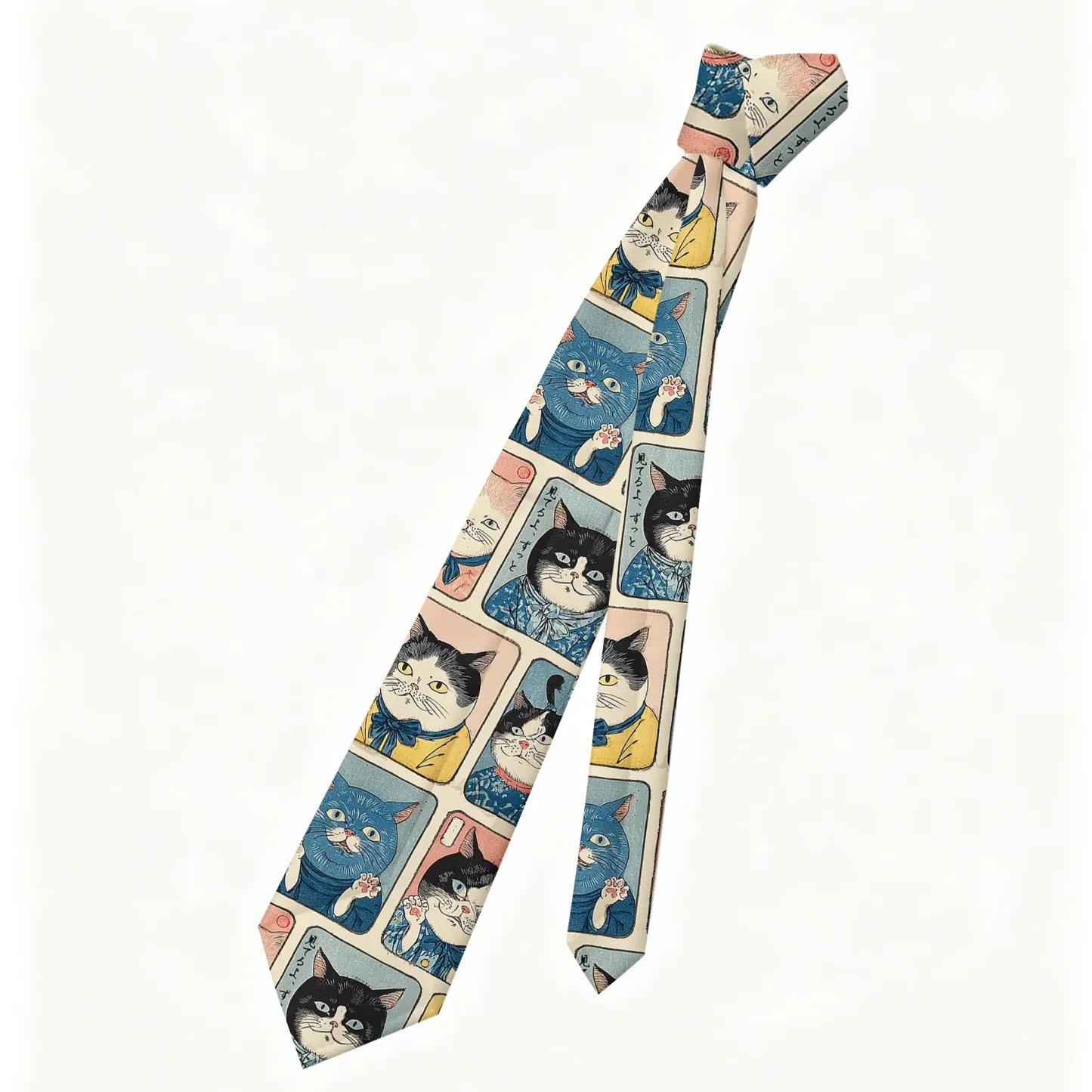 Tokyo-Tiger Many Cats Are Watching You Necktie