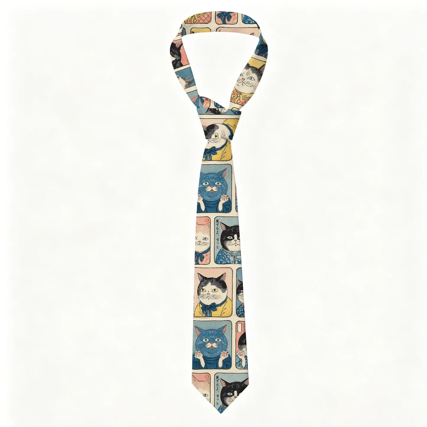 Tokyo-Tiger Many Cats Are Watching You Necktie Sale