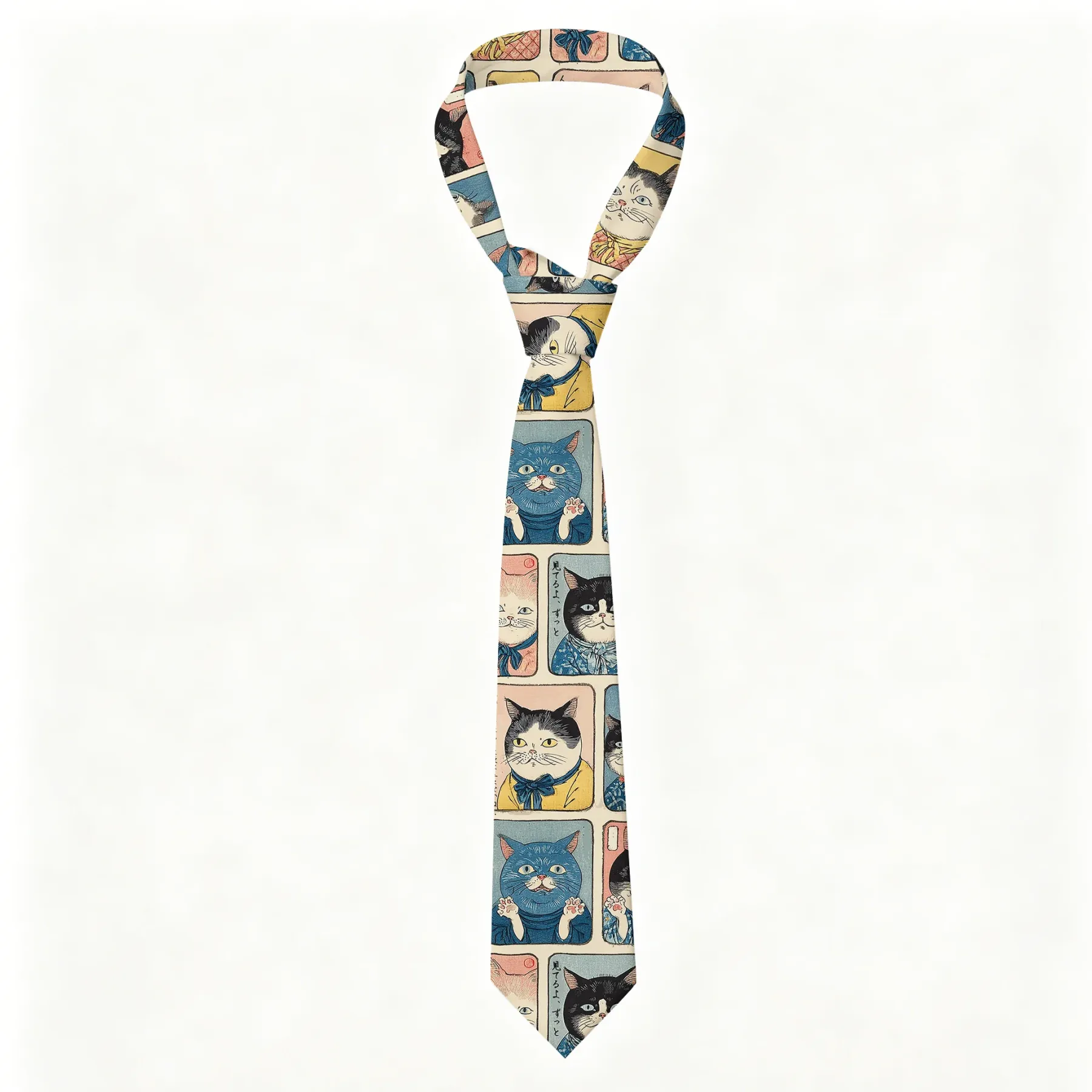 Tokyo-Tiger Many Cats Are Watching You Necktie Sale
