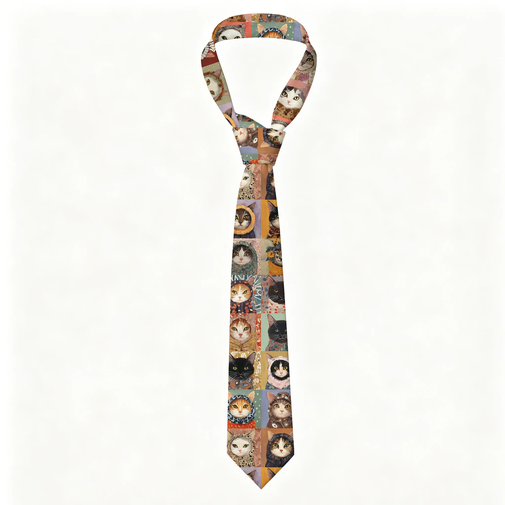 Tokyo-Tiger Kitty Quilt Necktie