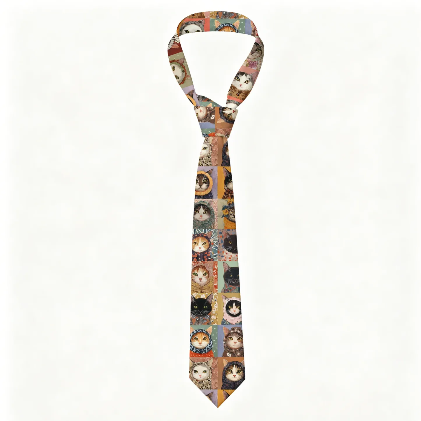 Tokyo-Tiger Kitty Quilt Necktie Sale
