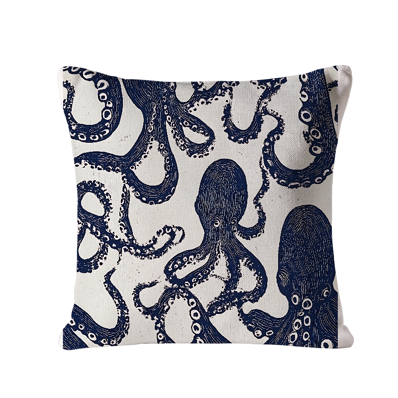 Tokyo-Tiger Ocean Octopus Cushion Pillow