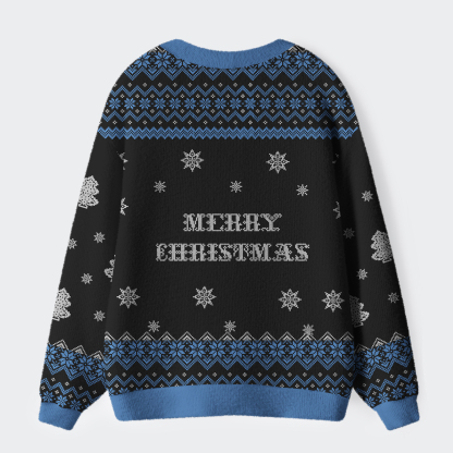 Tokyo-Tiger The Joyful Holiday Ukiyo-e Wave Ugly Cardigan Sweater