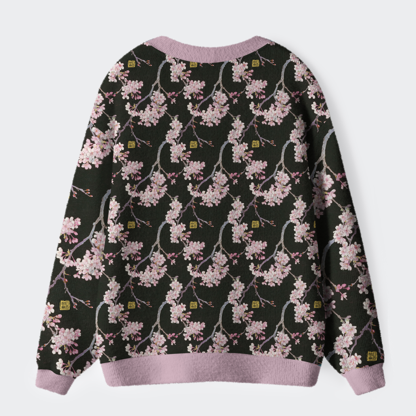 Tokyo-Tiger Whispers Of The Sakura Breeze Ugly Cardigan Sweater