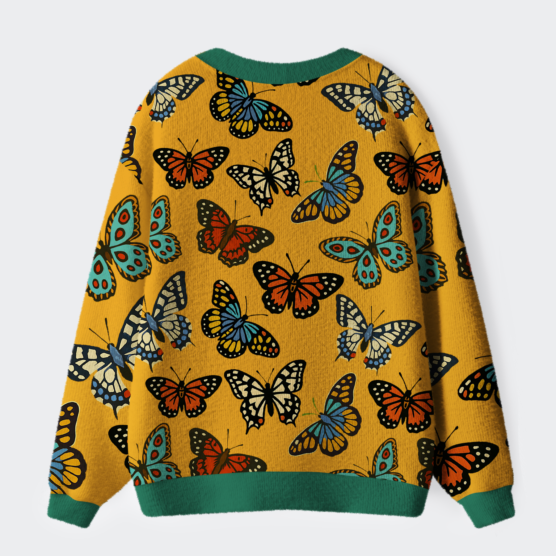 Tokyo-Tiger Symphony of Wings Ugly Cardigan Sweater