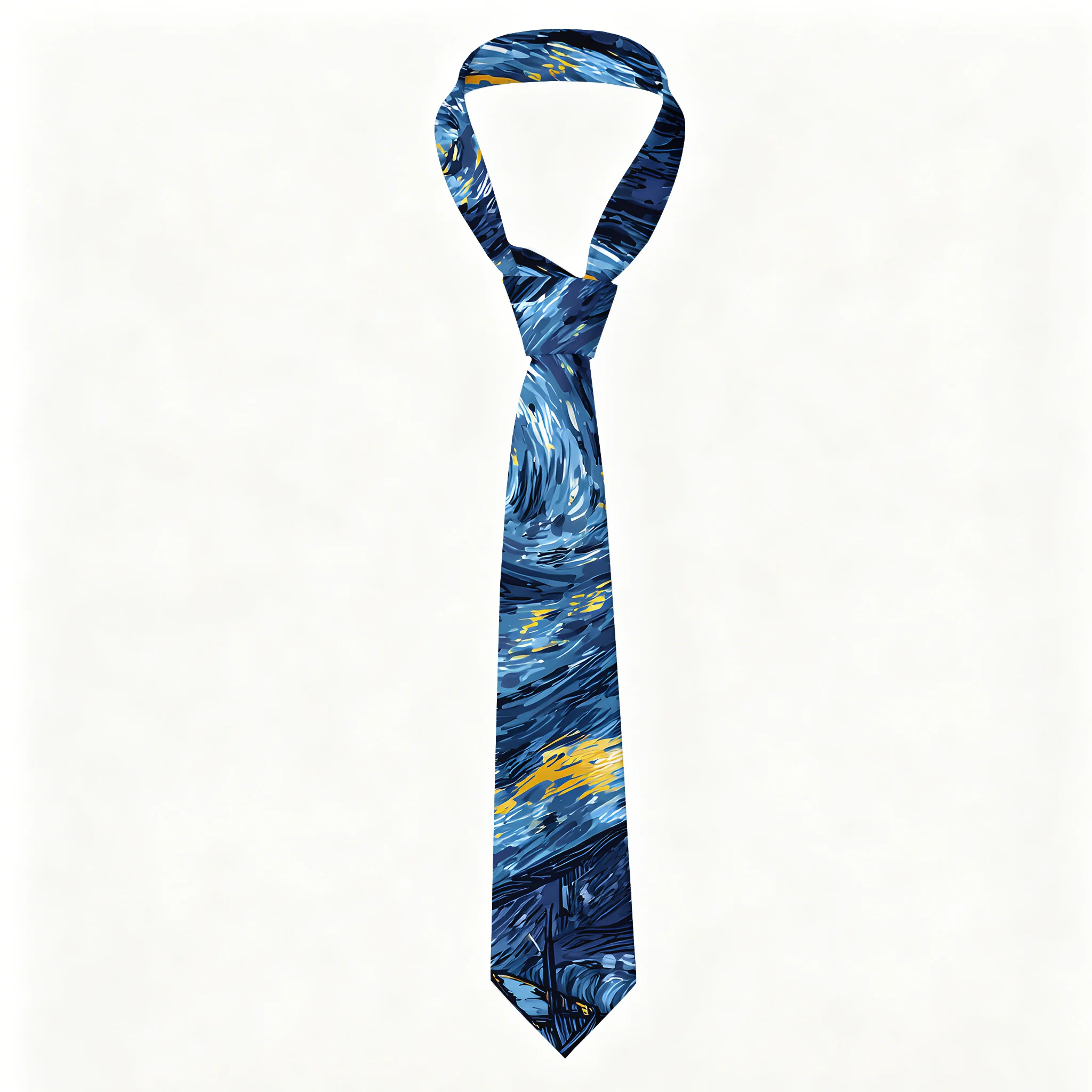 Tokyo-Tiger Cat Under The Stars Necktie