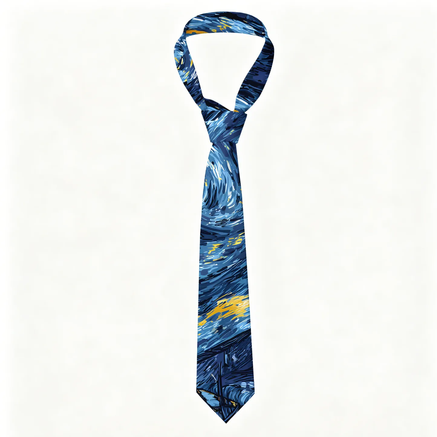 Tokyo-Tiger Cat Under The Stars Necktie Sale