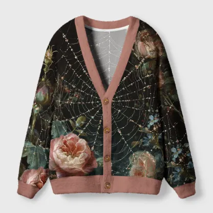 Tokyo-Tiger The Spider’s Tapestry Ugly Cardigan Sweater