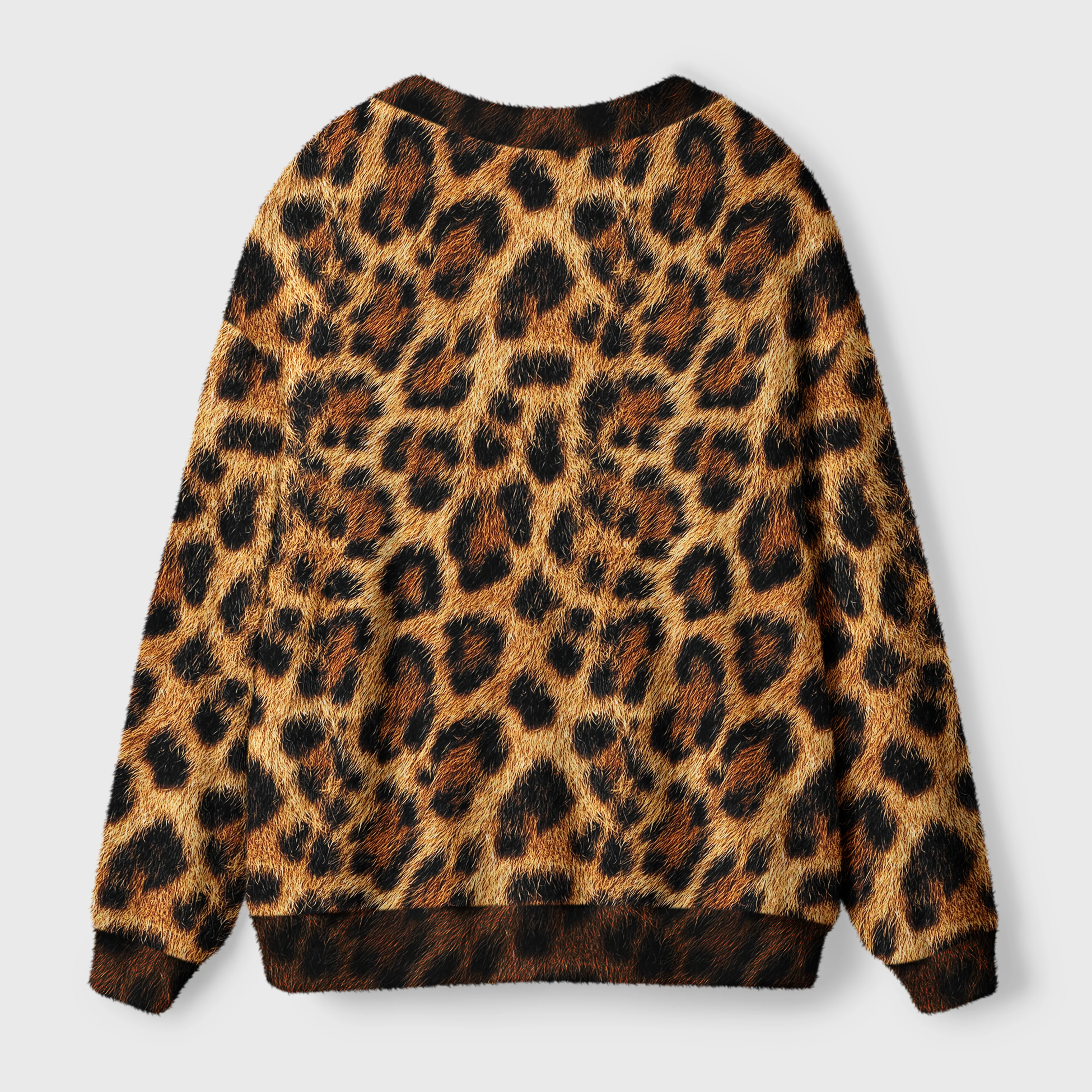 Tokyo-Tiger Savanna-Spirit Leopard Spots: The Wild Charm Ugly Cardigan Sweater