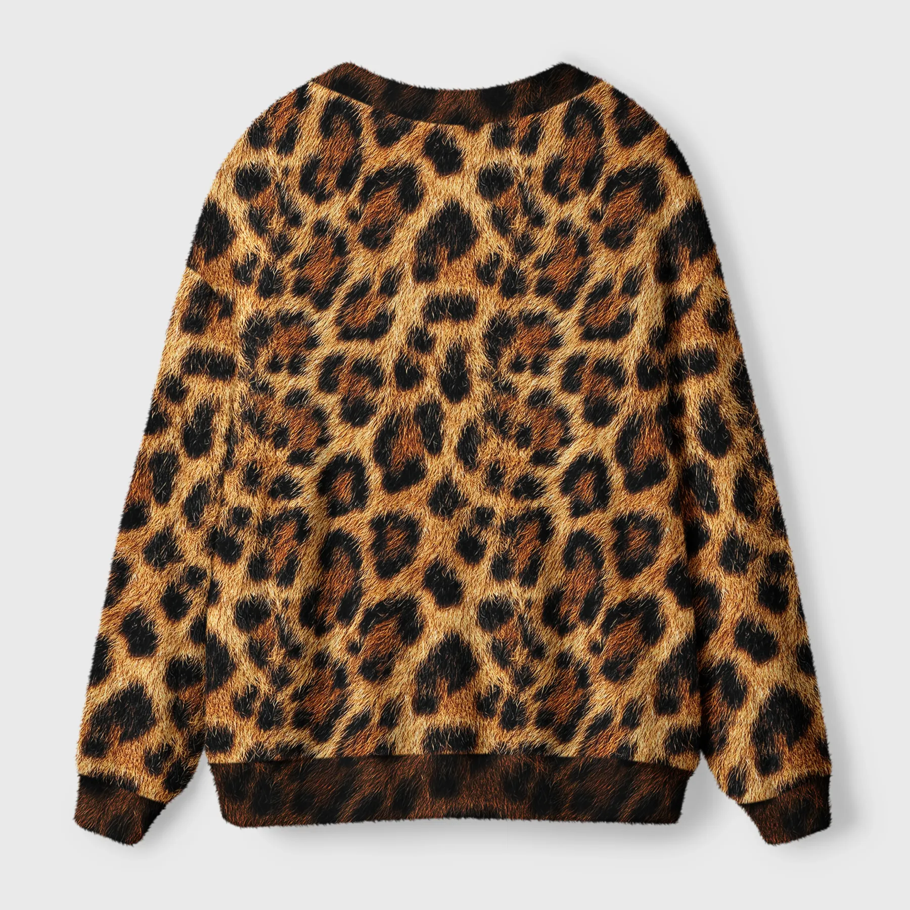 Tokyo-Tiger Savanna-Spirit Leopard Spots: The Wild Charm Ugly Cardigan Sweater