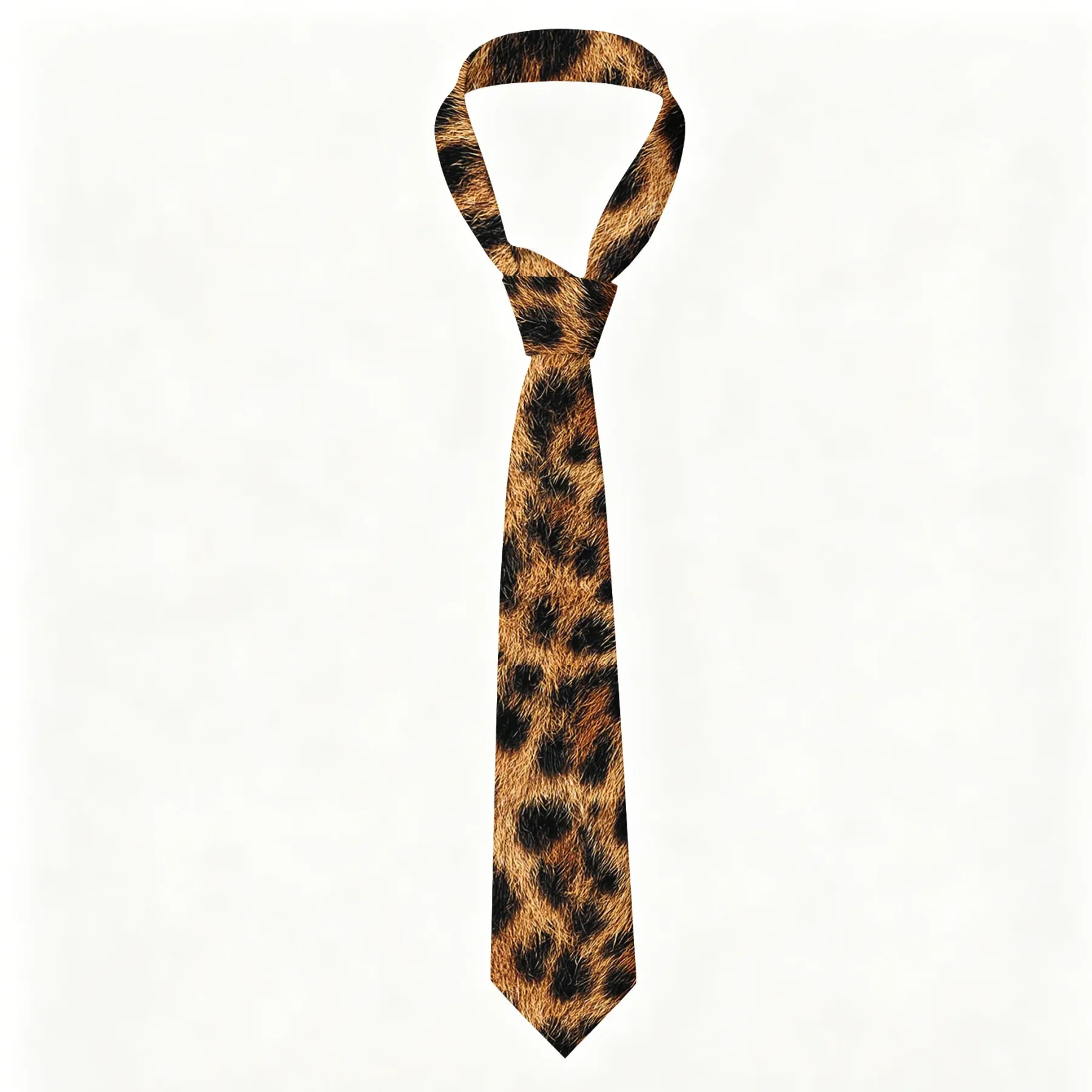 Tokyo-Tiger Savanna-Spirit Leopard Spots: The Wild Charm Necktie Sale