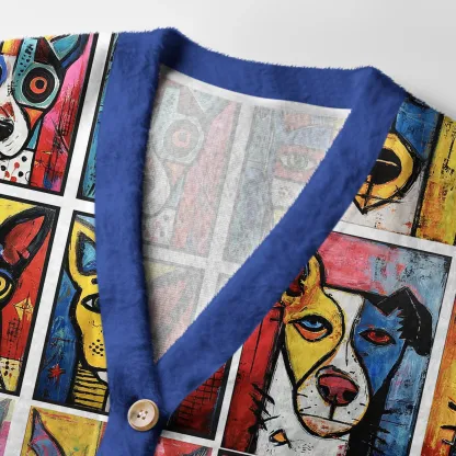Tokyo-Tiger Paw-casso：The Artful Dog Ugly Cardigan Sweater