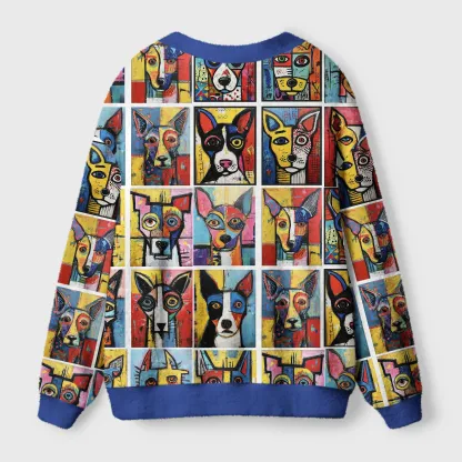 Tokyo-Tiger Paw-casso：The Artful Dog Ugly Cardigan Sweater