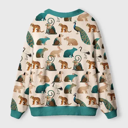 Tokyo-Tiger The Beauty Of Animal Diversity Ugly Cardigan Sweater