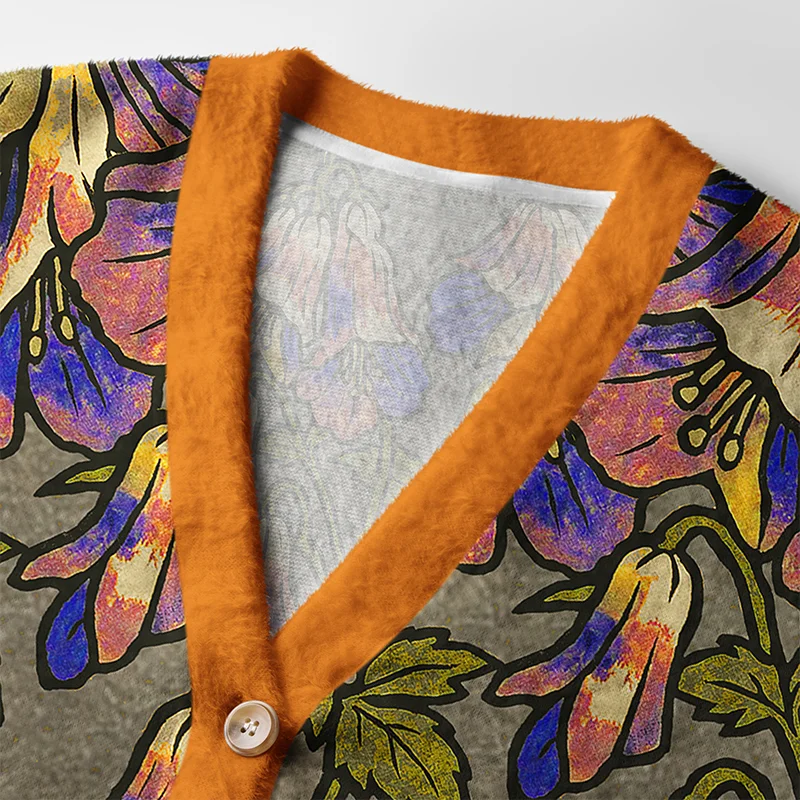 Tokyo-Tiger Lily Of The Valley Ugly Cardigan Sweater