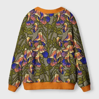 Tokyo-Tiger Lily Of The Valley Ugly Cardigan Sweater