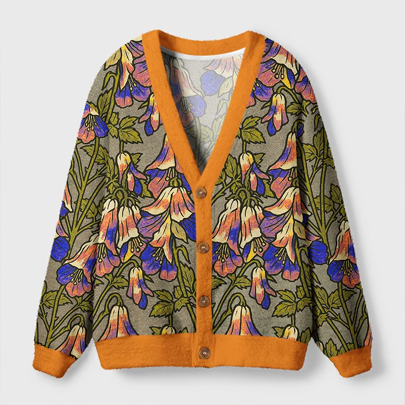 Tokyo-Tiger Lily Of The Valley Ugly Cardigan Sweater