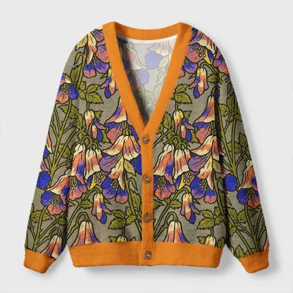 Tokyo-Tiger Lily Of The Valley Ugly Cardigan Sweater