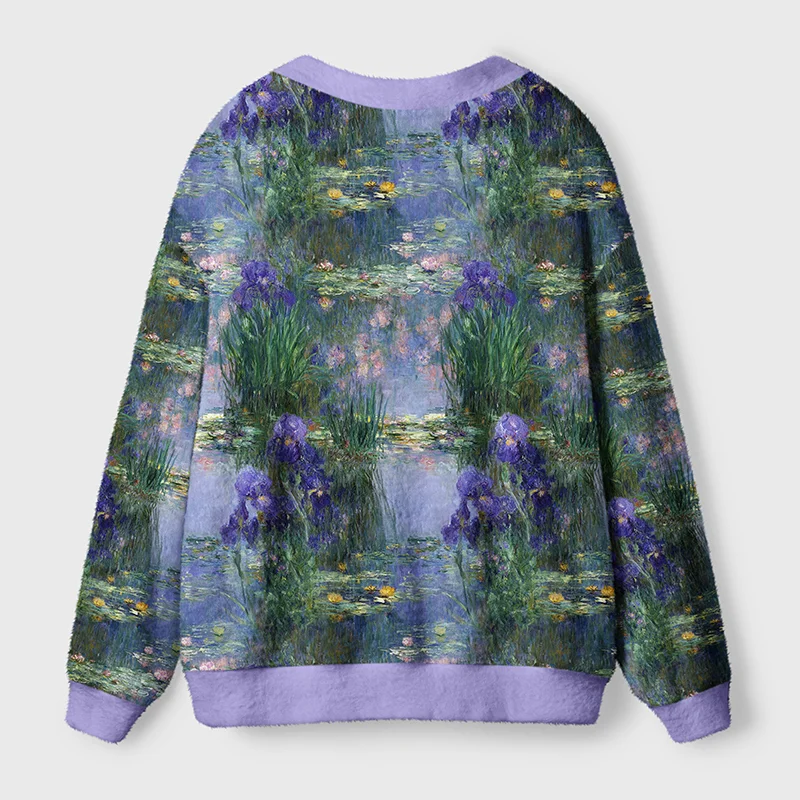 Tokyo-Tiger Monet's Garden Ugly Cardigan Sweater