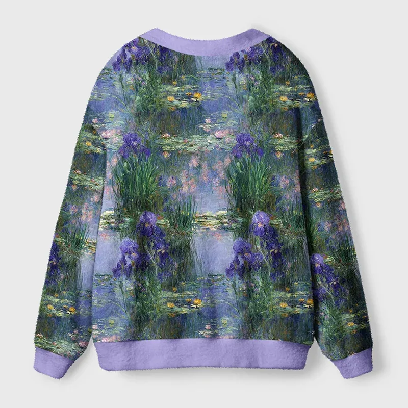 Tokyo-Tiger Monet's Garden Ugly Cardigan Sweater