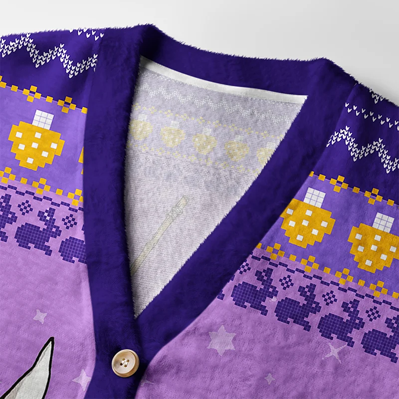 Tokyo-Tiger Rabbit Say Weird Stuff Or Die Ugly Cardigan Sweater