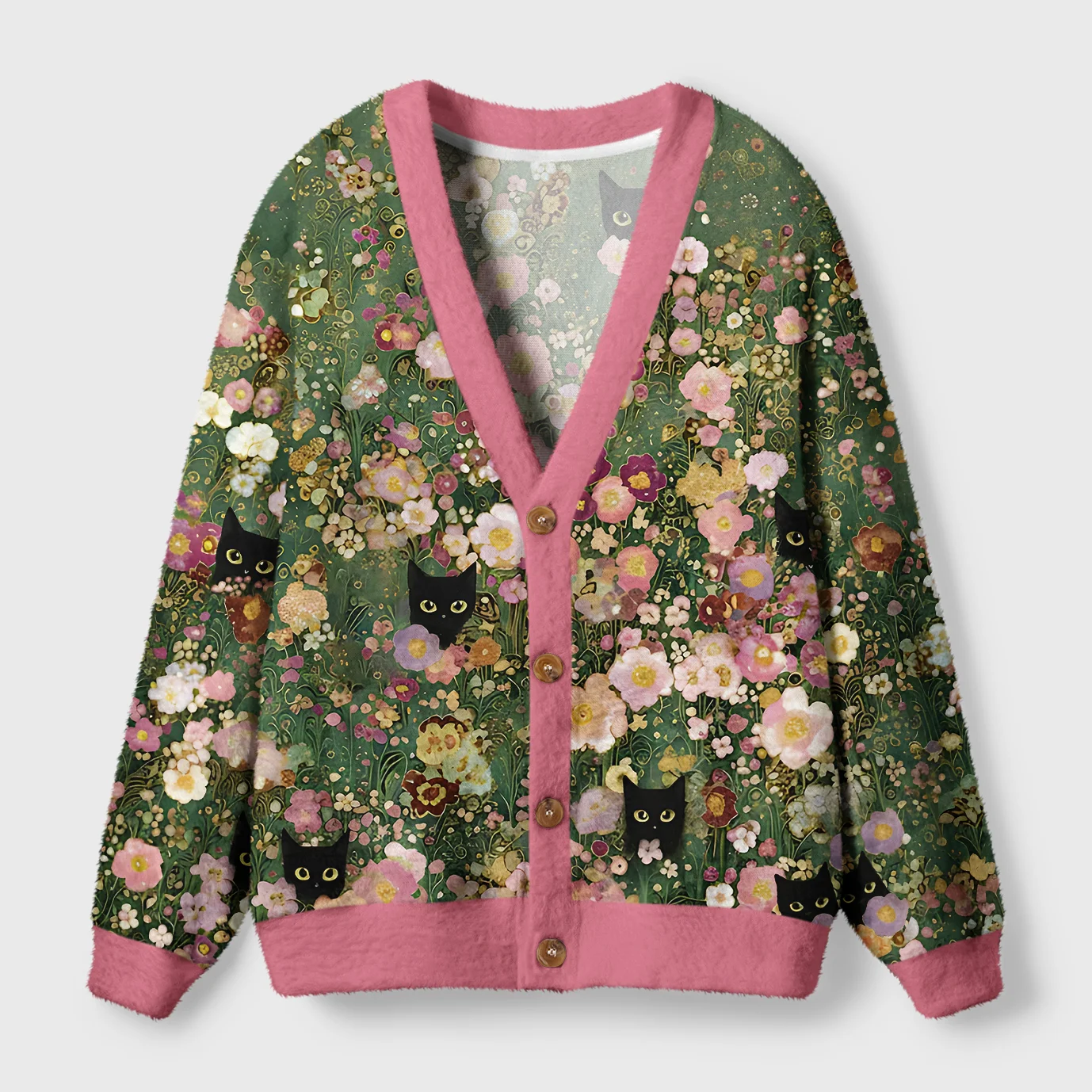 Tokyo-Tiger Secret Garden Ugly Cardigan Sweater