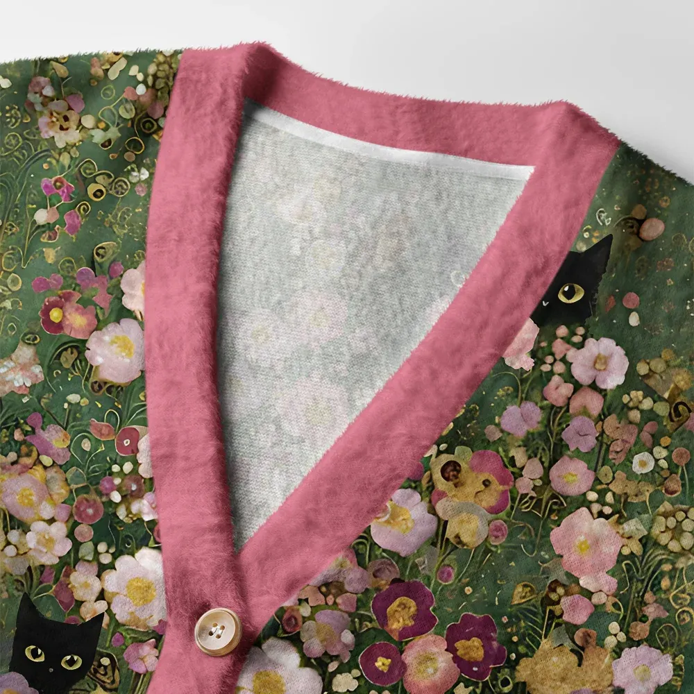 Tokyo-Tiger Secret Garden Ugly Cardigan Sweater