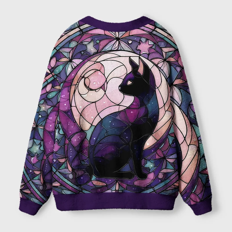 Tokyo-Tiger Ethereal Night Cat Ugly Cardigan Sweater