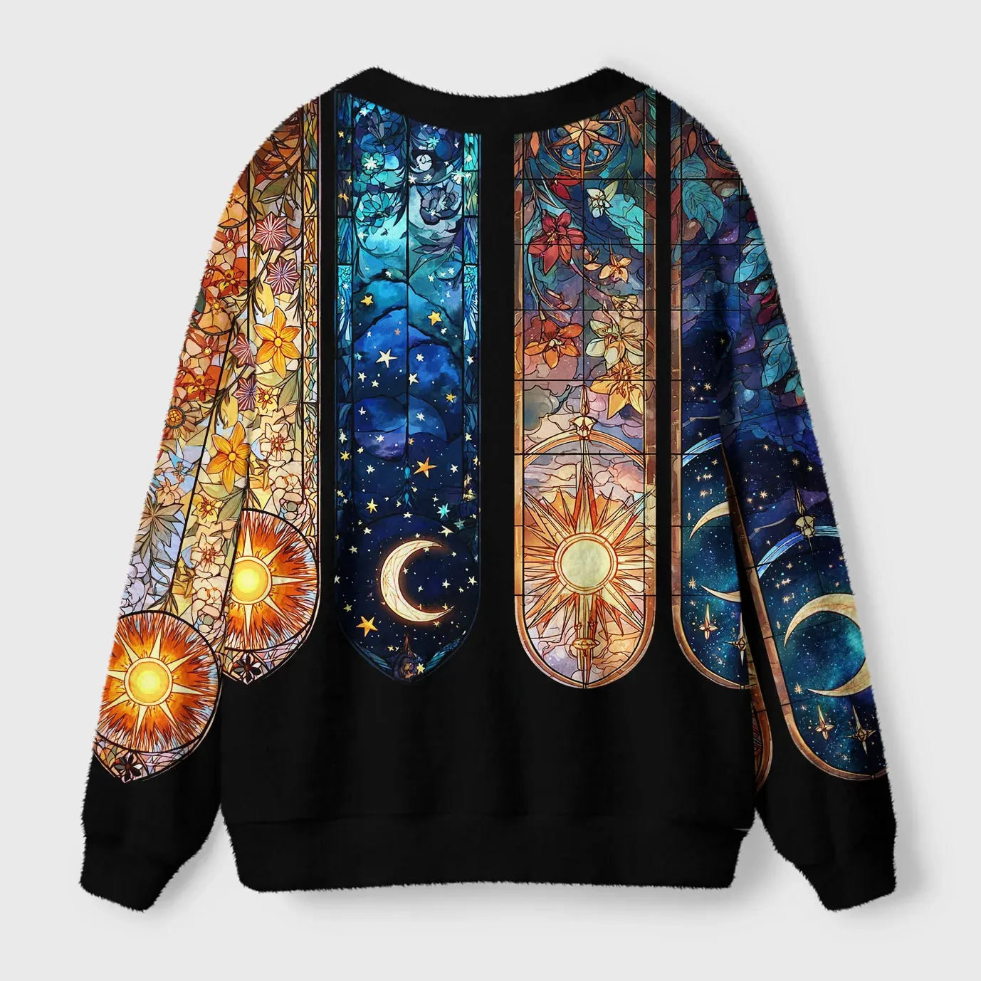 Tokyo-Tiger Sanctum of Sun, Moon, and Stars Ugly Cardigan Sweater