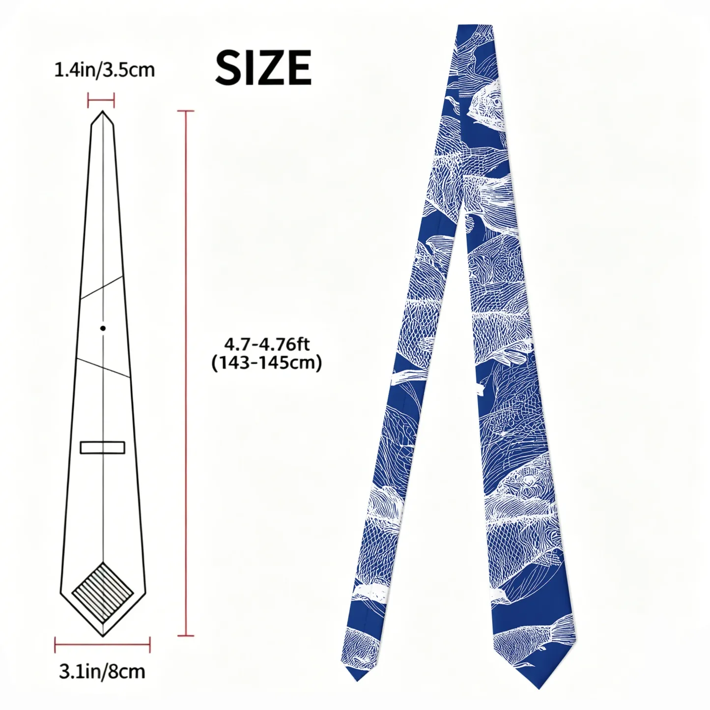 Tokyo-Tiger Blueprint Of The Sea Necktie