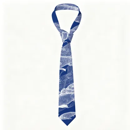 Tokyo-Tiger Blueprint Of The Sea Necktie