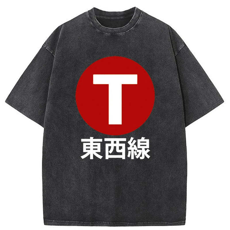 Tokyo-Tiger Tozai Line Kyoto Washed T-Shirt