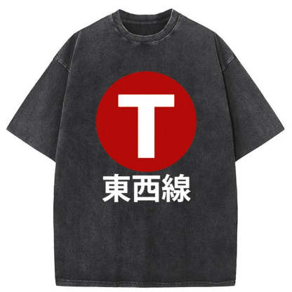Tokyo-Tiger Tozai Line Kyoto Washed T-Shirt