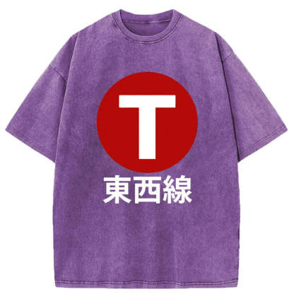 Tokyo-Tiger Tozai Line Kyoto Washed T-Shirt