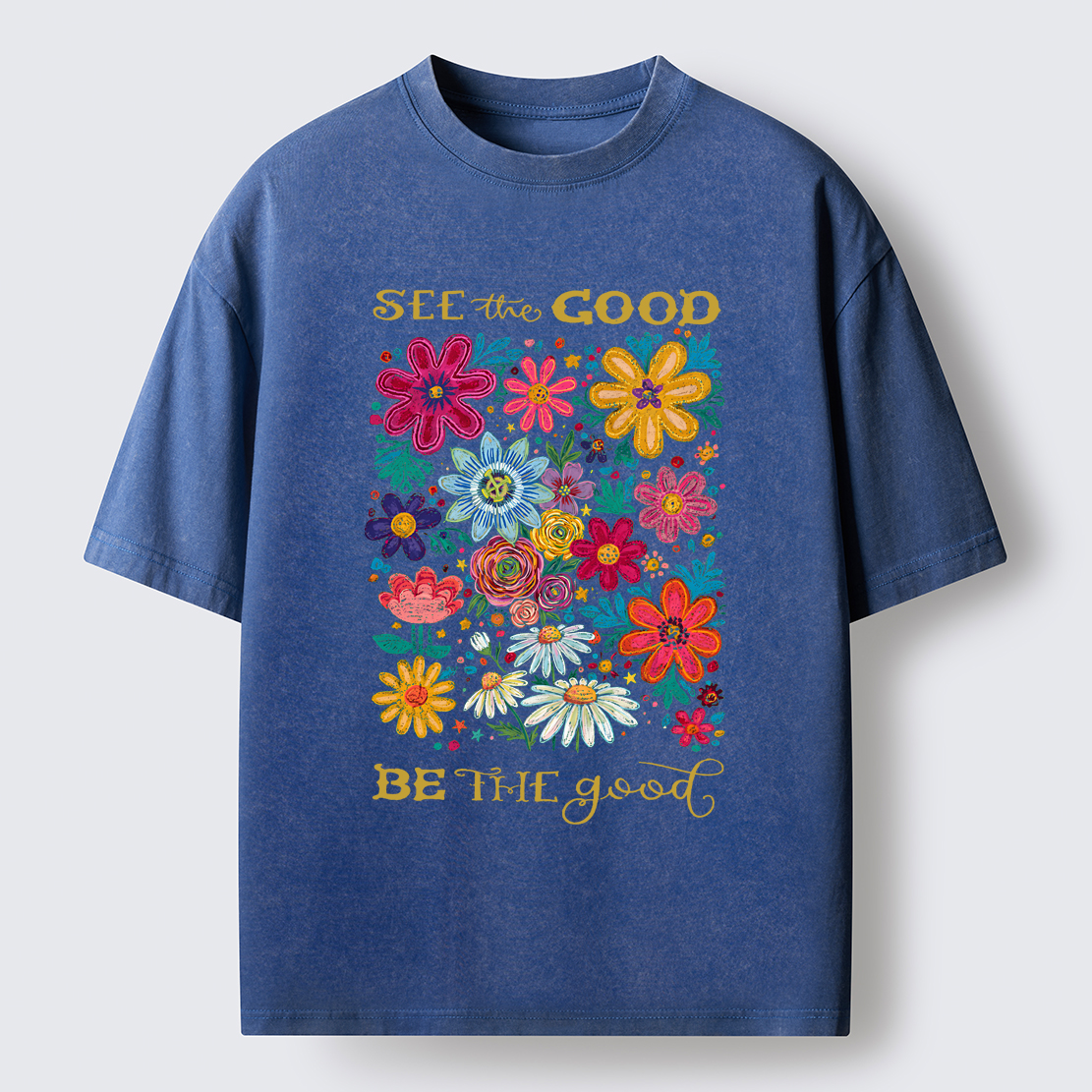 Tokyo-Tiger Flower：See The Good Be The Good Washed T-Shirt