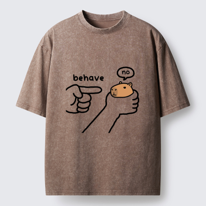 Tokyo-Tiger Dishonest Capybara Washed T-Shirt