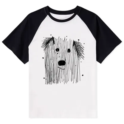Tokyo-Tiger Fluffy Chaos In Dog Form Raglan T-shirt