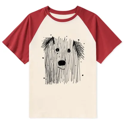 Tokyo-Tiger Fluffy Chaos In Dog Form Raglan T-shirt