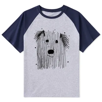 Tokyo-Tiger Fluffy Chaos In Dog Form Raglan T-shirt